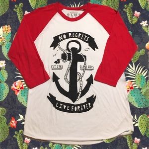 GLMR KILLS No Regrets Baseball Tee